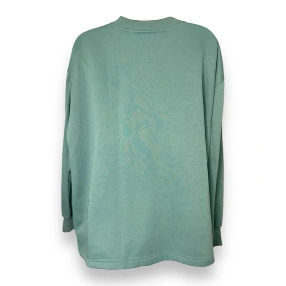 Vintage Bobbie Brooks Embroidered Floral Button-Up Sweatshirt XL Green Jacket - Picture 8 of 9